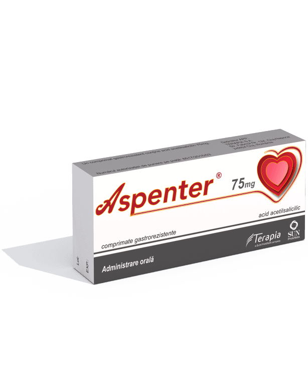 Aspenter 75 mg,28 cp, Terapia