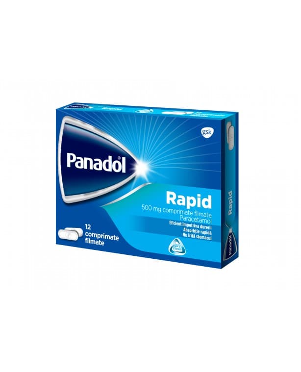 Panadol Rapid 500 mg x 12 compr. film.