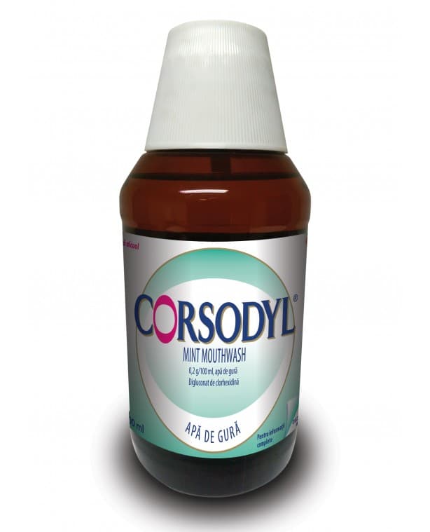 Corsodyl Mint Mouthwash apa de gura x 300 ml