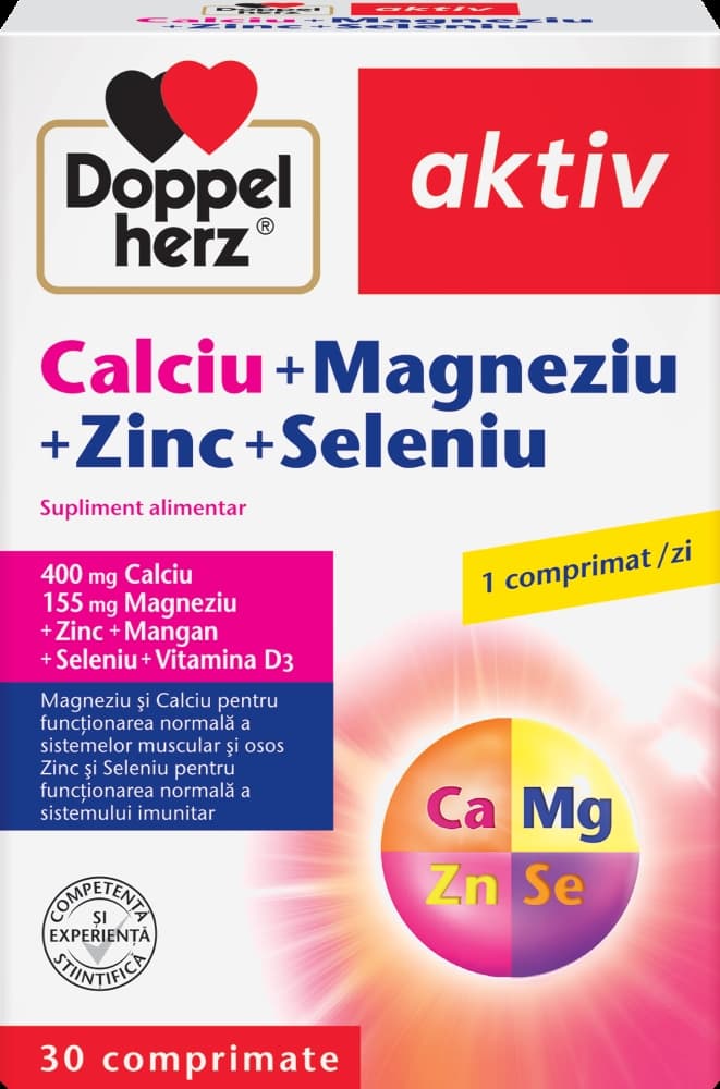 Ca+Mg+Zn+Se 30 comprimate Doppelherz