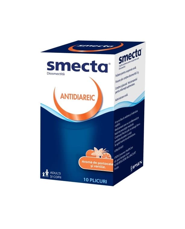 Smecta, 3 g/plic, 10 plicurii