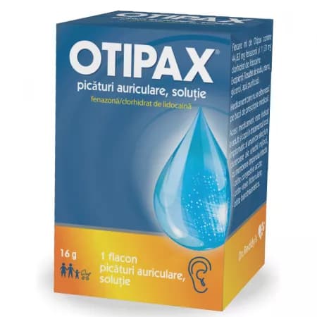 Otipax picaturi auriculare, solutie,16g