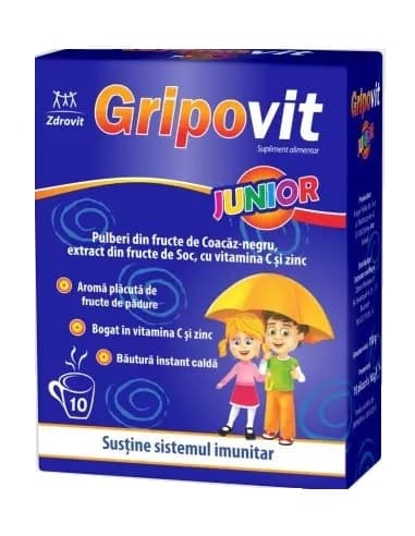 Gripovit Junior 10 plicuri, Zdrovit