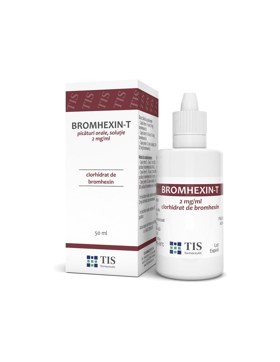 Bromhexin T picaturi orale , 50 ml, Tis Farmaceutic