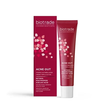 Acne Out crema triplu activa 30 ml, Biotrade