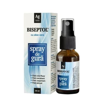 Spray de gura Biseptol cu Aloe Vera, 20ml, Dacia Plant