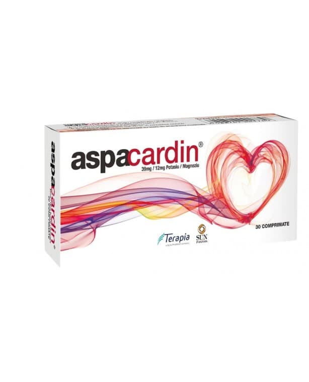Aspacardin 39 mg/12 mg x 30 compr. 39mg/12mg Terapia S A