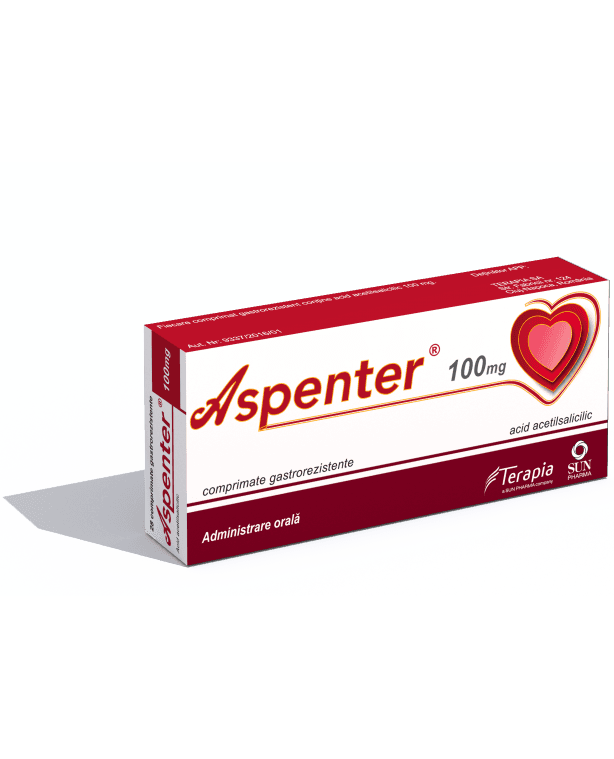 Aspenter 100mg, 28 cp, Terapia