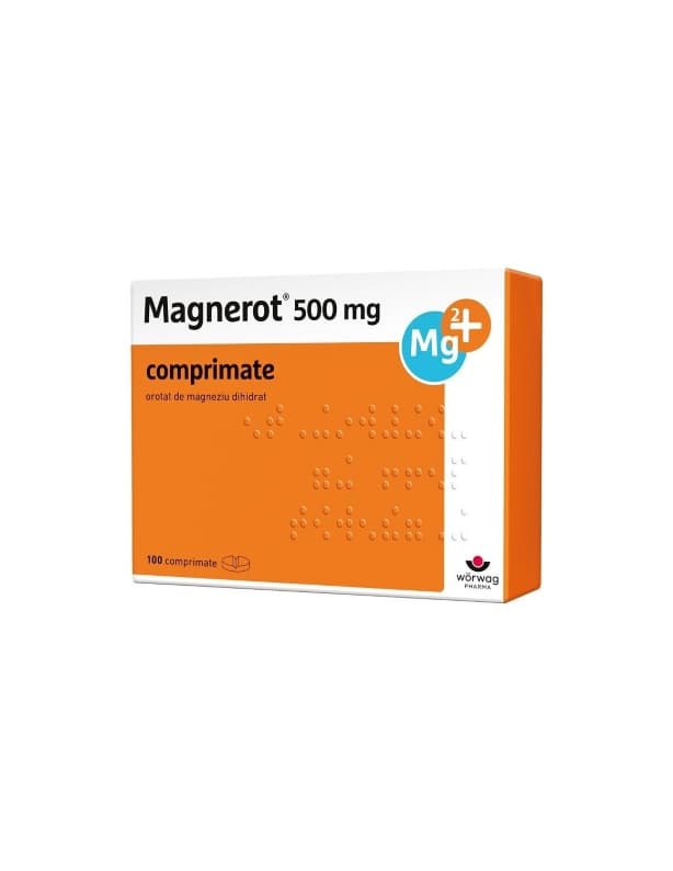 Magnerot 500 mg, 100 comprimate, Worwag